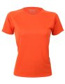 Dames Sportshirt CONA SPORTS Rainbow Tech Tee Oranje